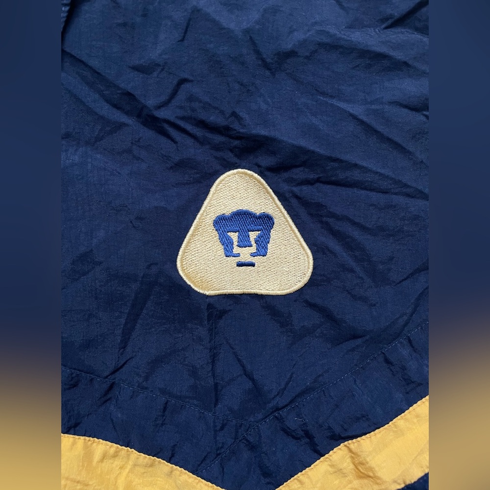 NWT VTG 90s PUMAS UNAM Football Club Soccer Mexico City Windbreaker Jacket Sz 14 - Picture 2 of 4